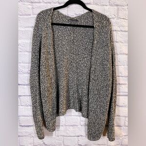 Brandy Melville Open Front Knit Gray Cardigan Sweater One Size